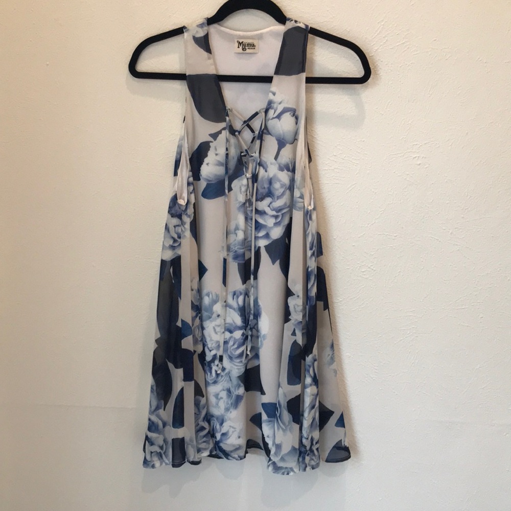 Show Me Your Mumu lace front floral mini